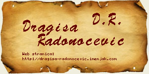 Dragiša Radonoćević vizit kartica